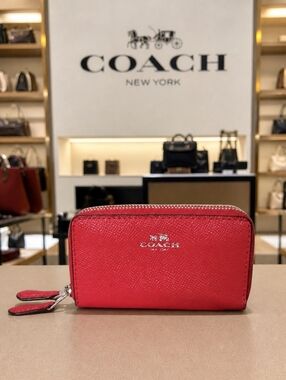 Coach Mini Double Zip Wallet